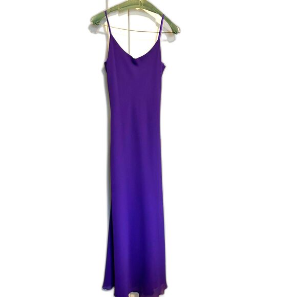 Stunning Backless Purple Formal Dress by M Studio, Size 1. - Picture 1 of 10
